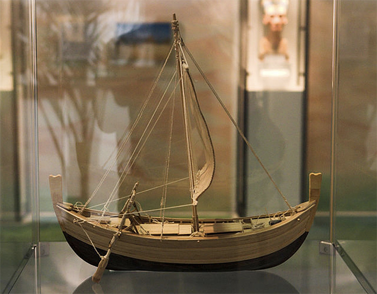 Um modelo do naufrágio de 3.300 anos.