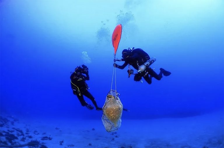 arqueólogos marinhos gregos.