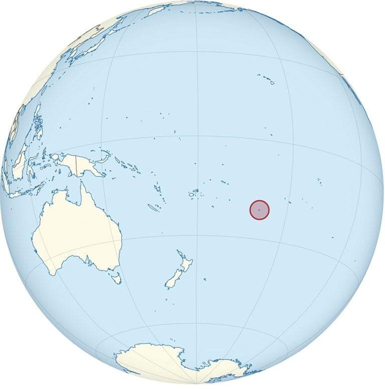 mapa das Ilhas Cook