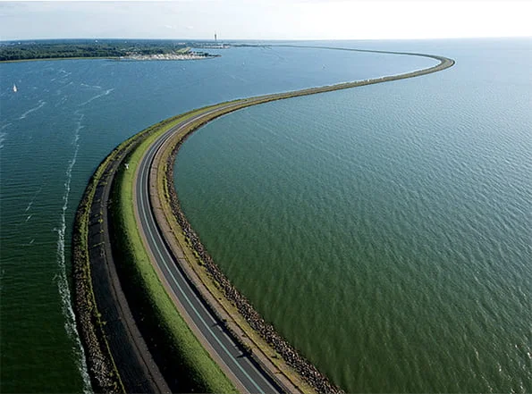 Barragem Houtribdijk, Holanda.