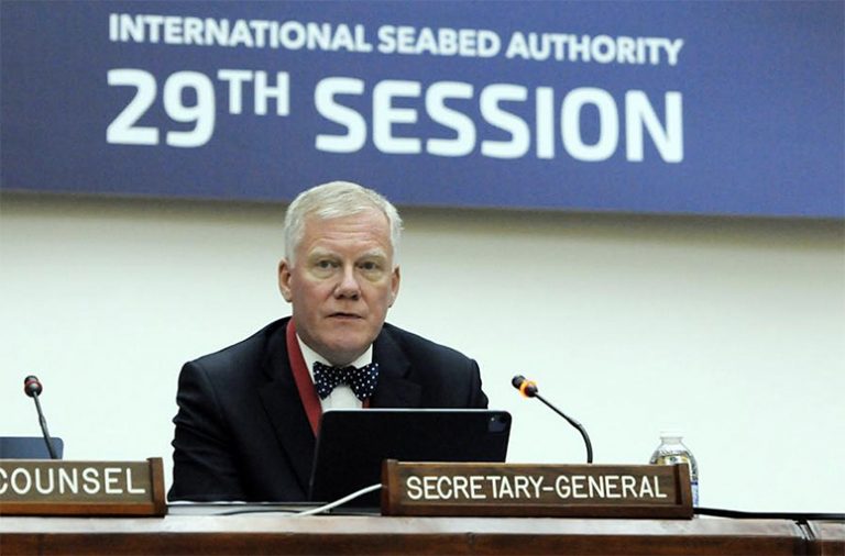 Michael Lodge secretário-geral da Autoridade Internacional dos Fundos Marinhos (ISA)