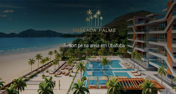 resort pé na areia na praia da enseada,Ubatuba