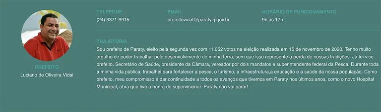 prefeito de Paraty