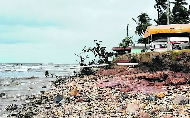 erosão no Pontal do Peba, Alagoas