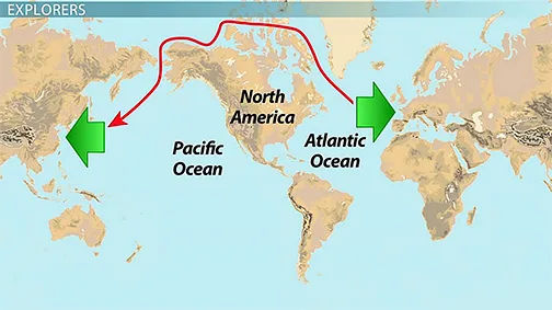 mapa da passagem do Noroeste