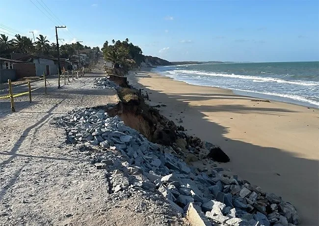 erosão Baía da traição