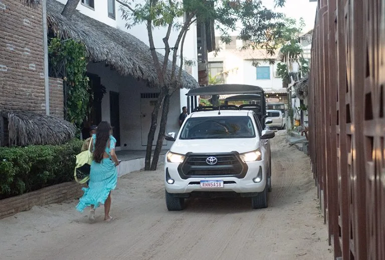 rua de areia da vila de Jericoacoara