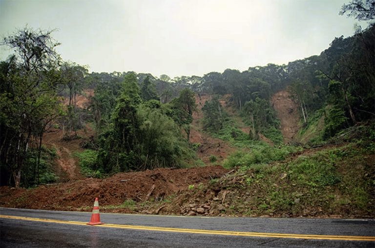 veios na serra do Mar