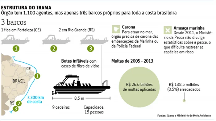 gráfico com estrutura do IBAMA