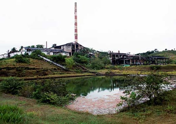 herança da Companhia Plumbum Mineração e Metalurgia em santo amaro da purificacao.