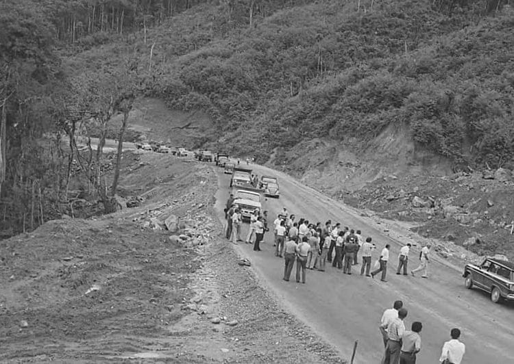 Construção da BR 101, a Rio Santos