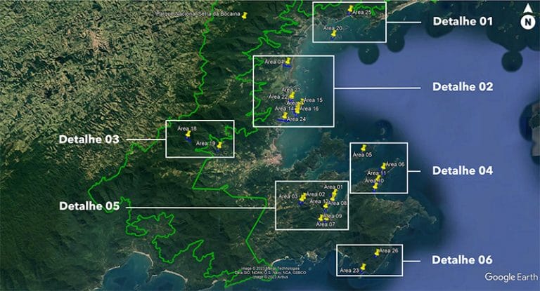 Lotes de terras públicas leiloados em Paraty 