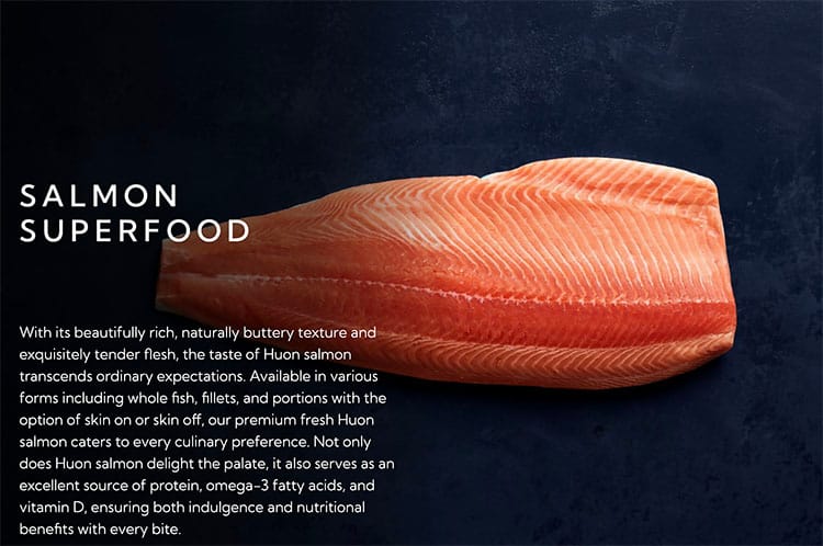 Salmão da Huon Aquaculture