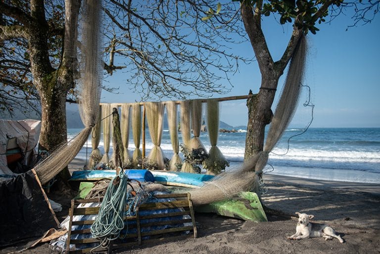 praia de Castelhano onde se desenvolve o turismo de base comunitária