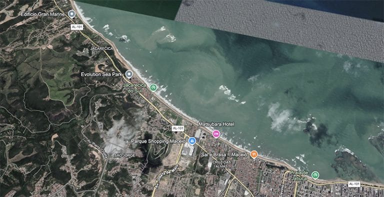 A praia de Jacarecica em 2017 