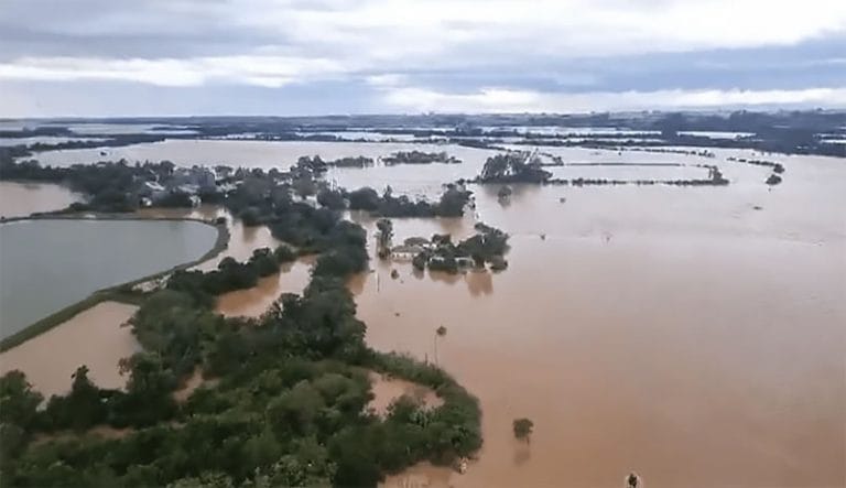 Rio Grande do Sul alagado em 2024 