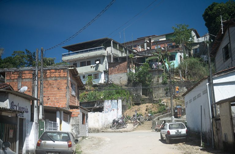área de risco ocupada em Ubatuba