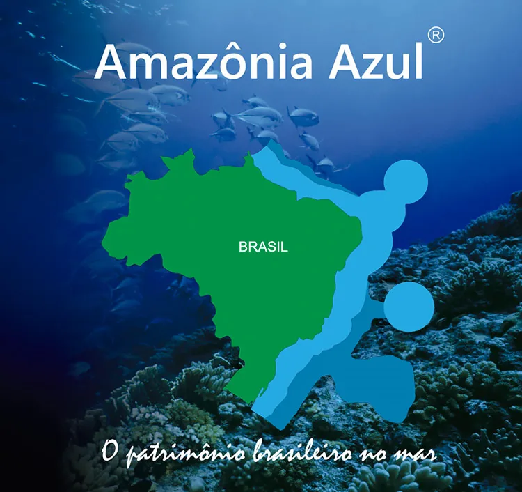 Mapa da Amazônia Azul 