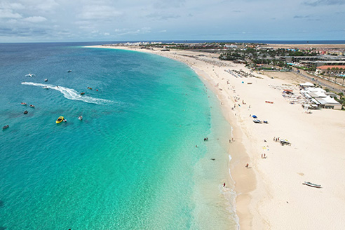 Praia em Cabo Verde