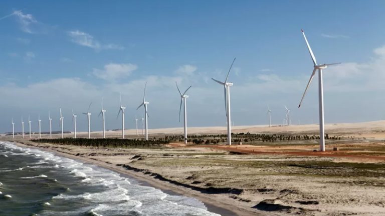 Energia eólica no Nordeste 