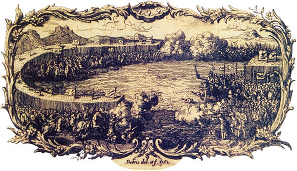 Pintura da batalha de Alcácer-Quibir